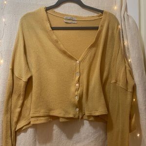 Urban Outfitters Mustard-yellow sweater shirt
